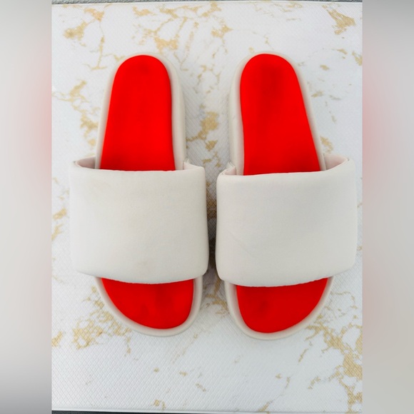 ADIDAS Y-3 YOHJI YAMAMOTO Slide Bliss Cream and Red Men’s Sandals - Picture 2 of 10